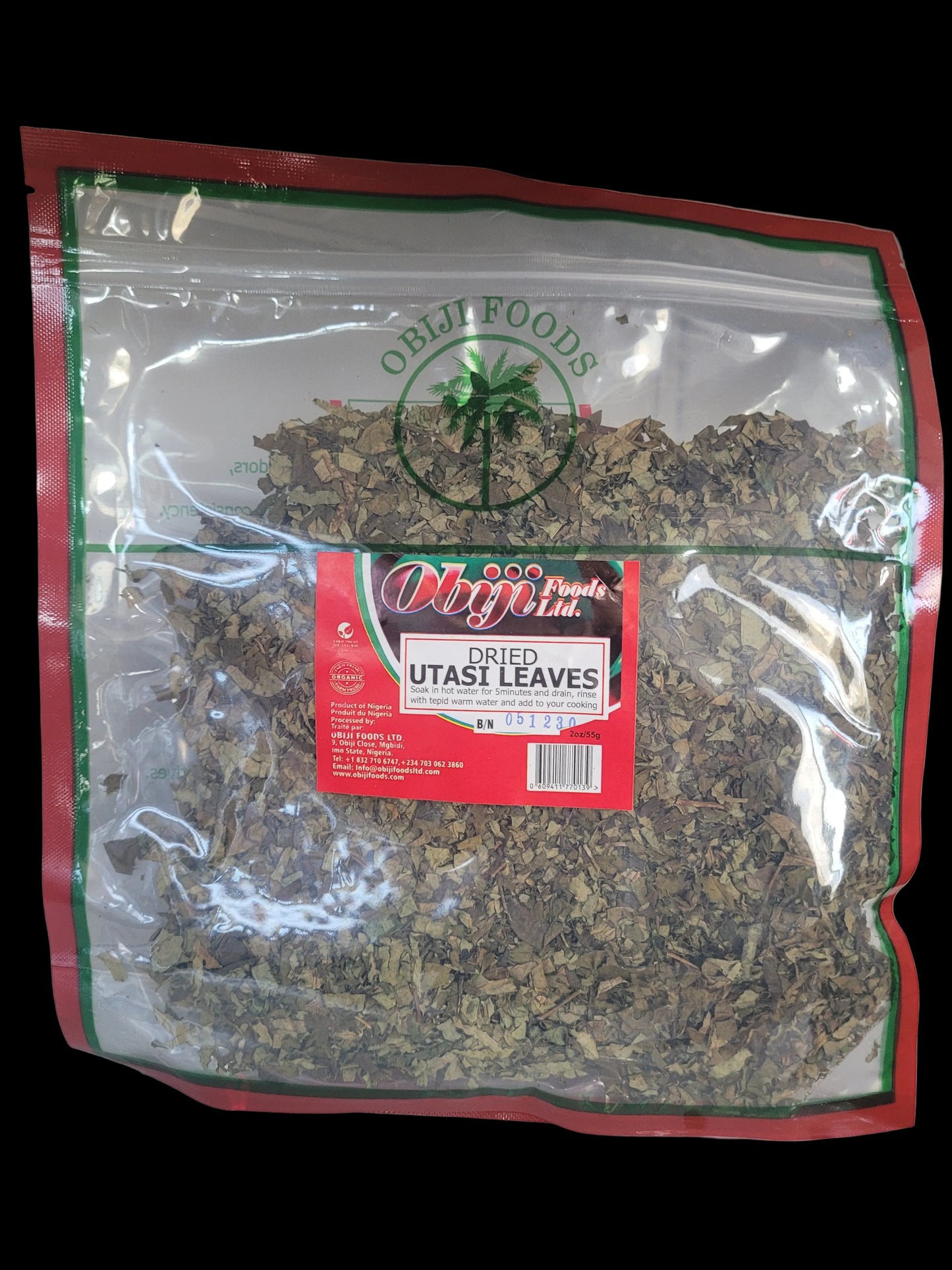 Dried Utasi Leaves 2 oz - Obiji